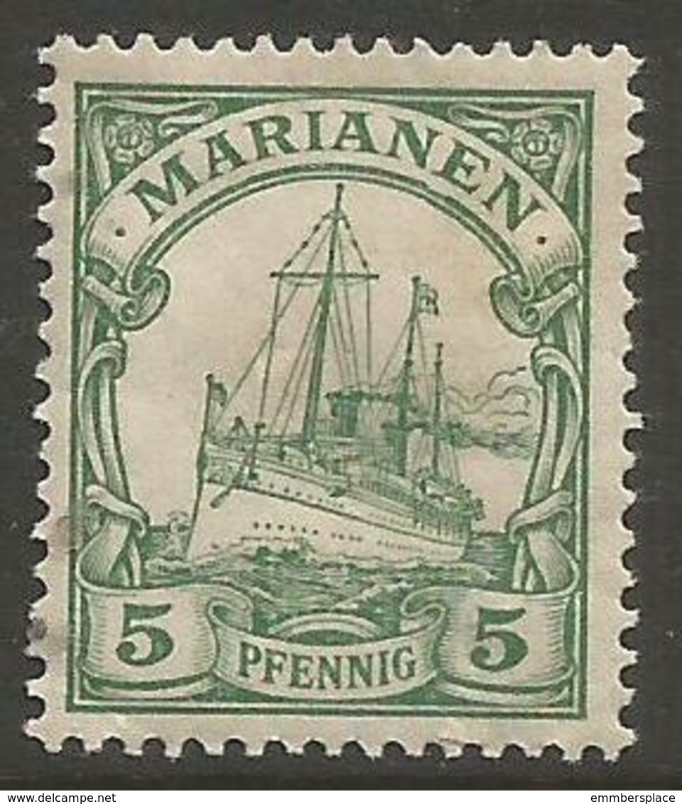 Mariana Islands - 1901 Kaiser's Yacht 5pf MH *    Sc 18 - Mariana Islands