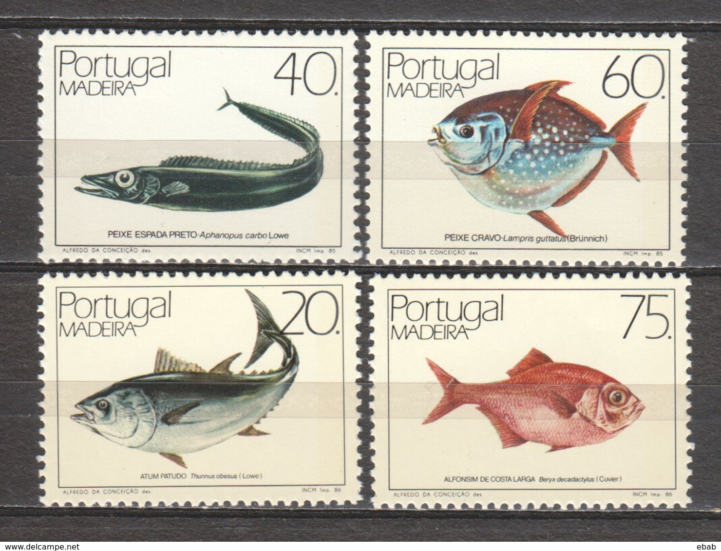 Portugal Madeira 1985-1986 Mi 98-99 + 104-105 MNH FISHES - Fishes