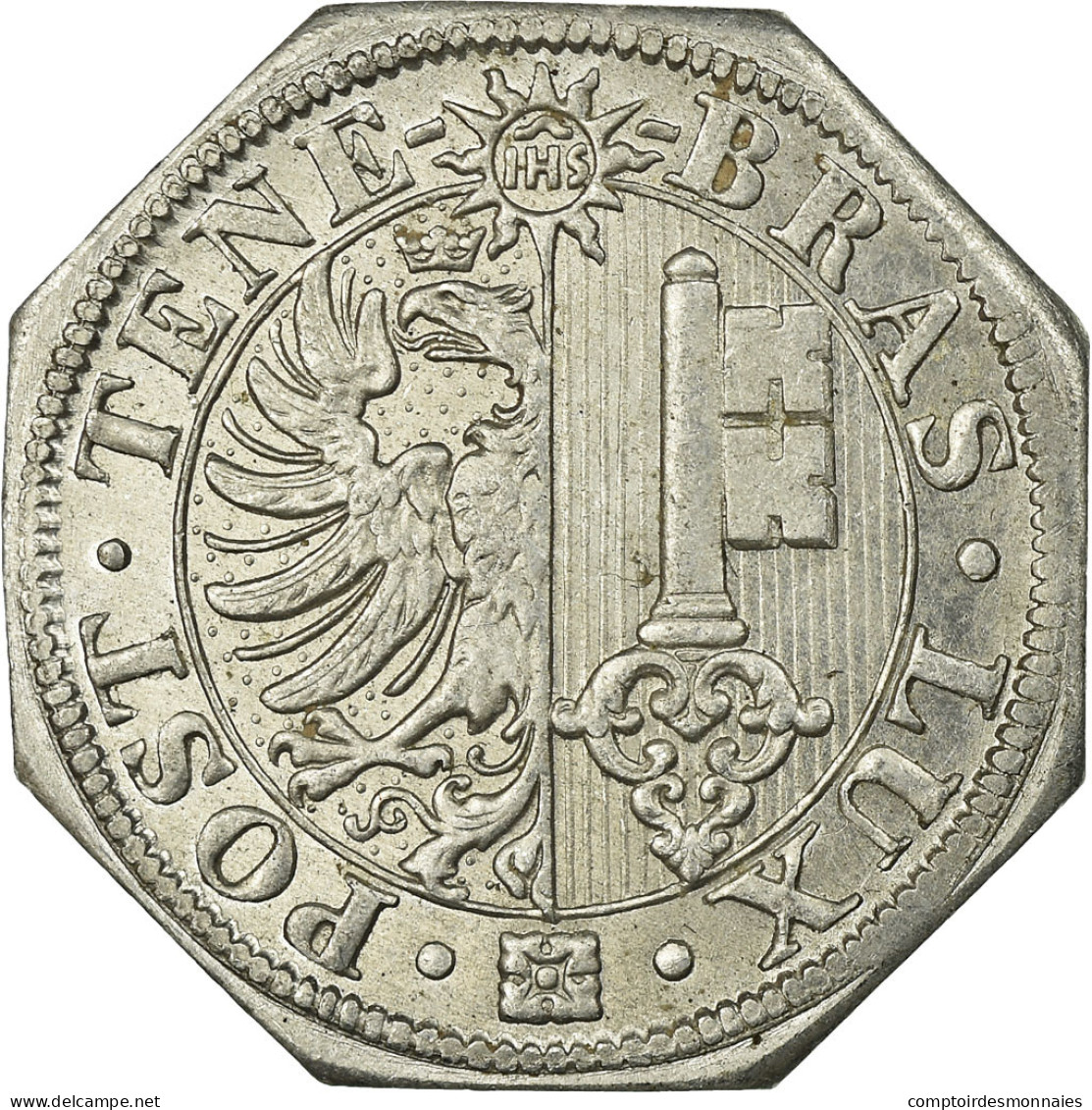 Monnaie, Suisse, Soupes Municipales, Genève, Jeton, 1917-1918, SUP, Aluminium - Noodgeld