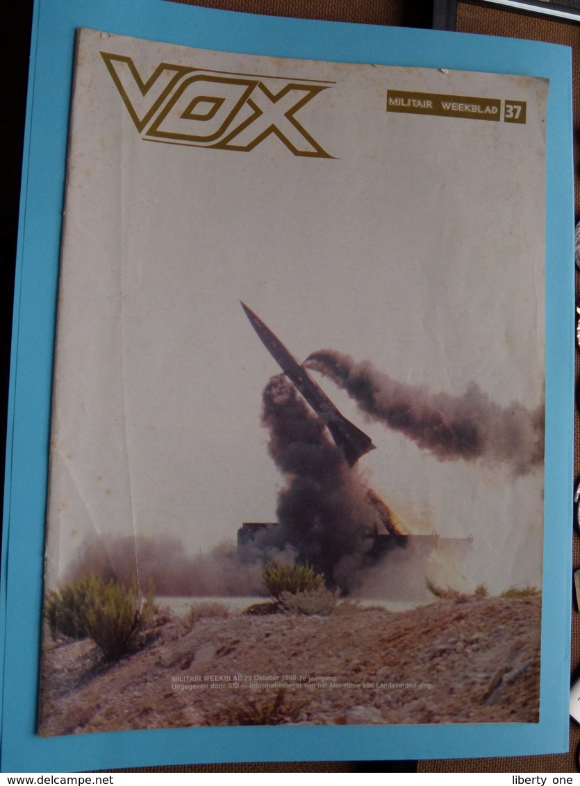 VOX Militair Weekblad 23 Oktober 1980 - 7e Jaargang N° 37 - Uitgave SID ( Zie Foto's Voor En Achterkant ) ! - Holandés