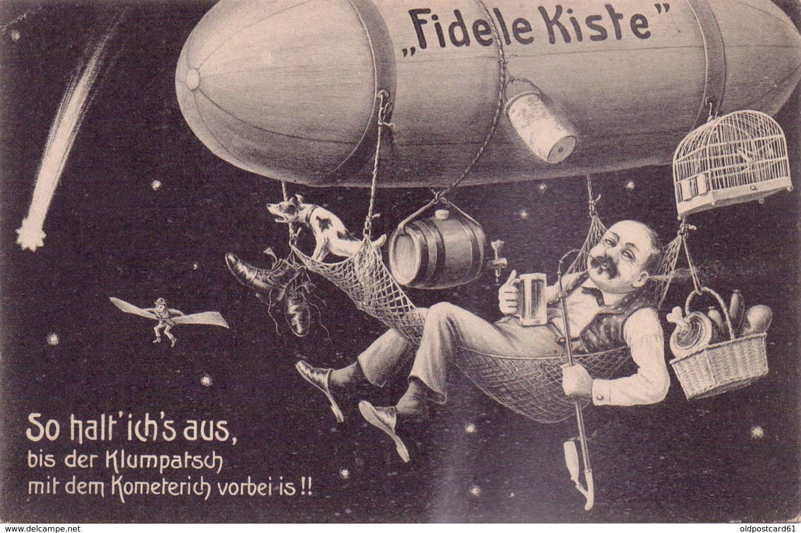 Konvolut 5 Seltene ALTE  AK  WELTUNTERGANG 19.Mai 1910 - Gedruckt 1910 - Astronomie