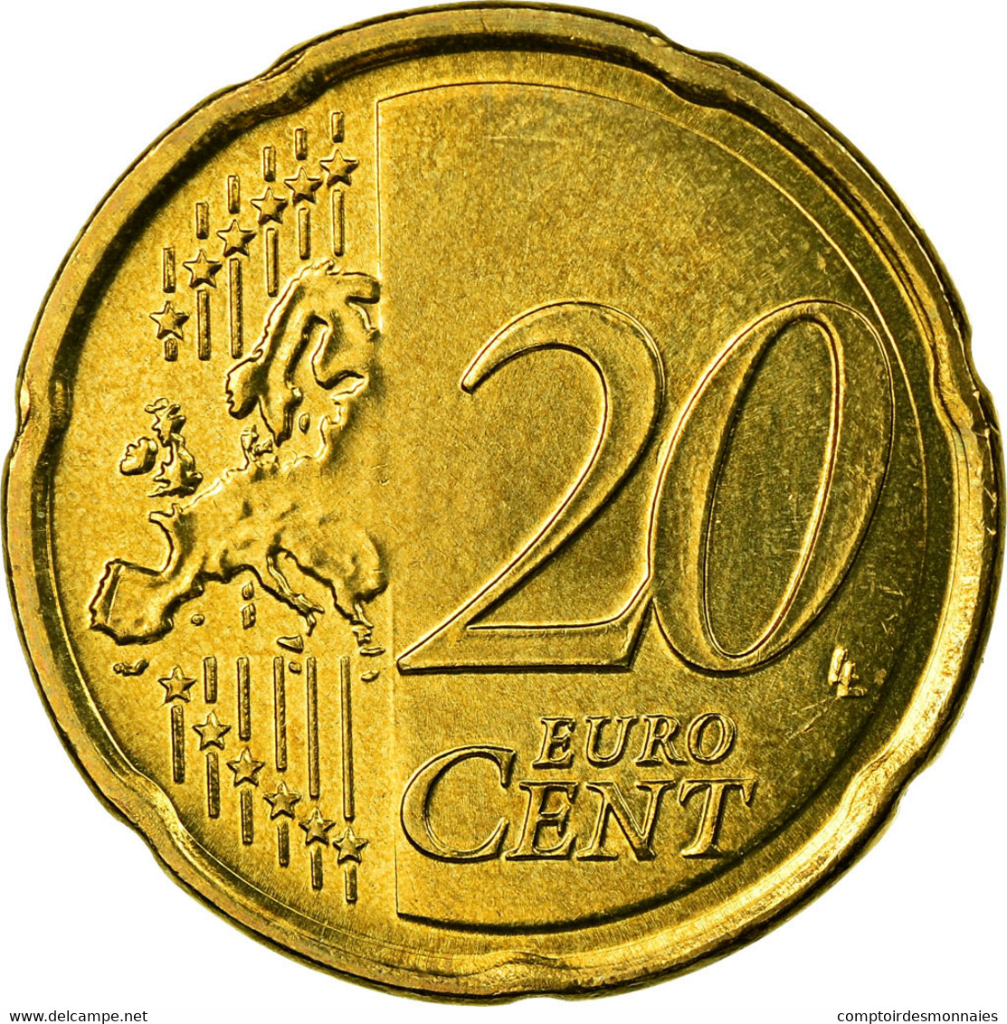 Grèce, 20 Euro Cent, 2007, SPL, Laiton, KM:212 - Grèce