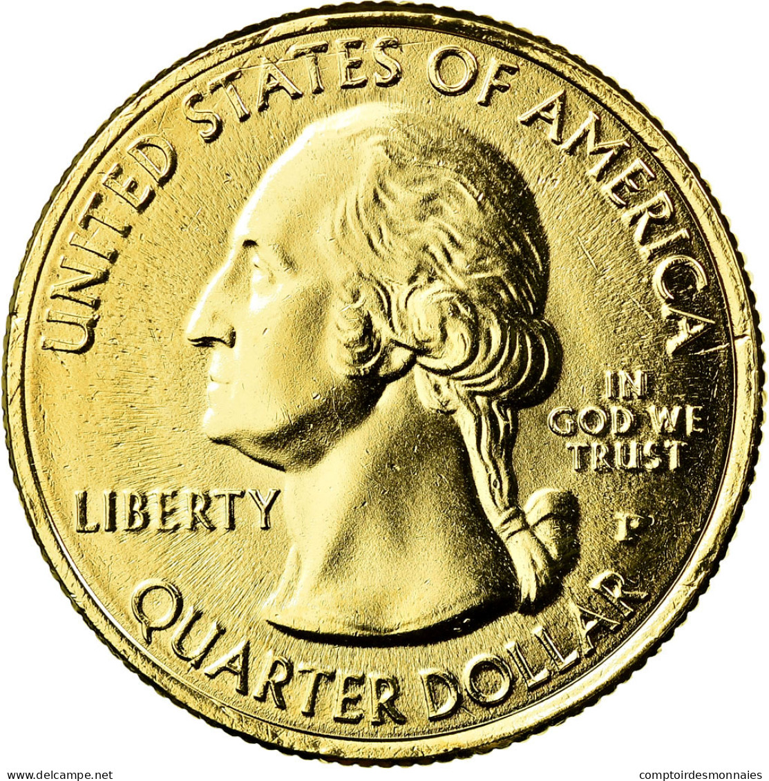 Monnaie, États-Unis, Kisatchie, Quarter, 2015, U.S. Mint, SUP, Métal Doré - 2010-...: National Parks