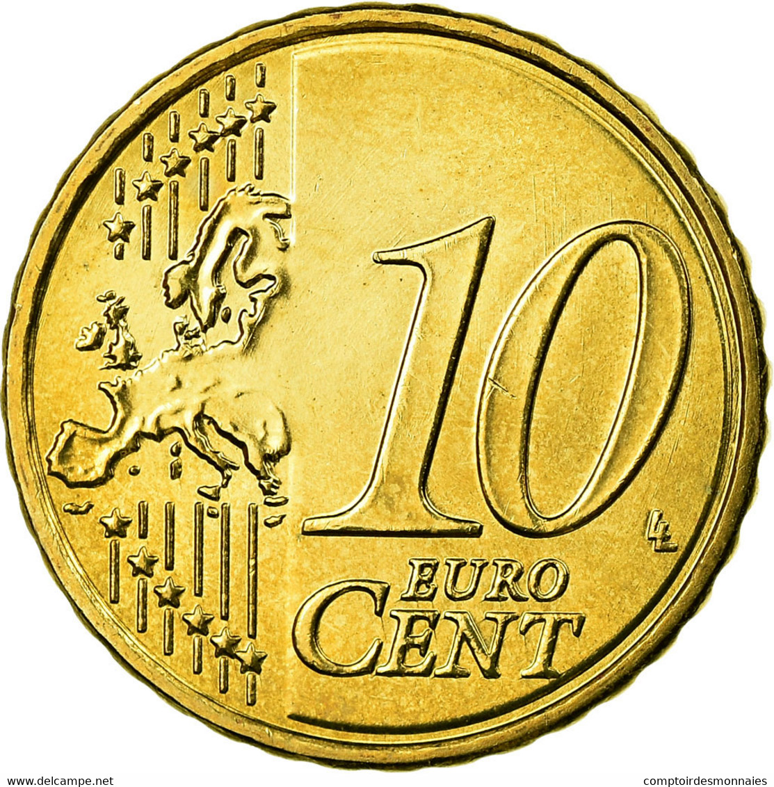 Grèce, 10 Euro Cent, 2008, SPL, Laiton, KM:211 - Grèce