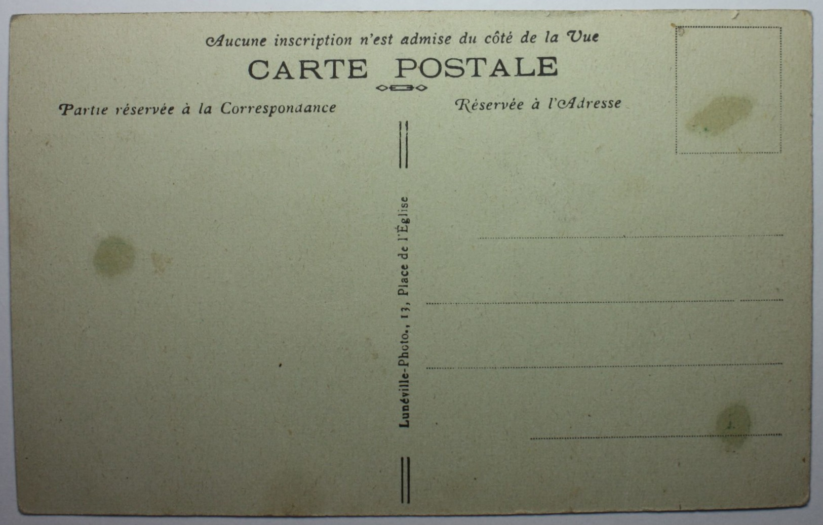 LUNEVILLE Les Anciens De L'Ecole Mutuelle à Leurs Camarades Morts Pour La France - Luneville