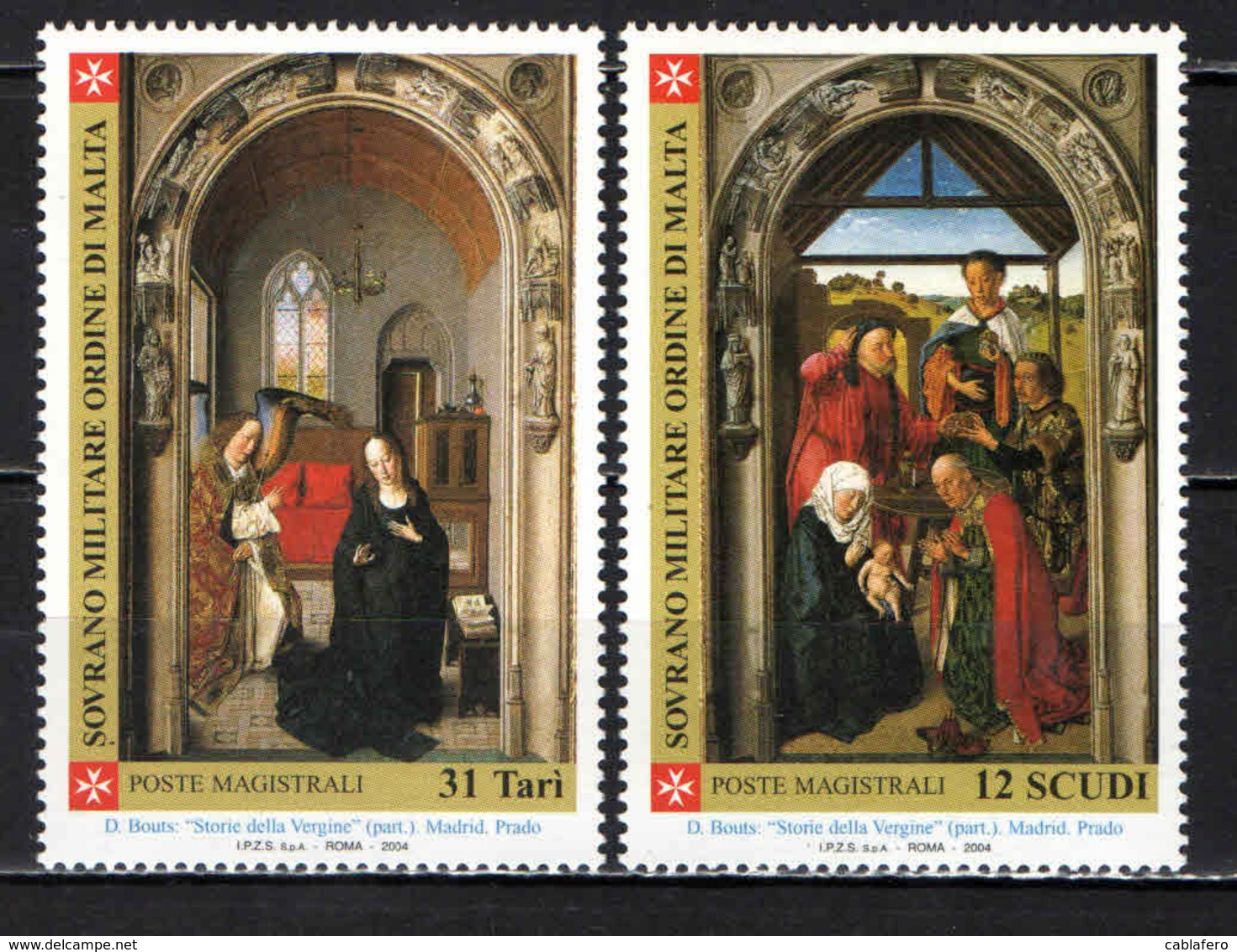 SMOM - 2004 - NATALE: TRITTICO DELLE STORIE DELLA VERGINE - MNH - Sovrano Militare Ordine Di Malta