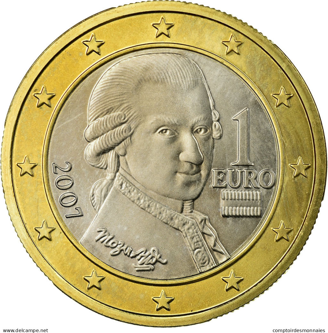 Autriche, Euro, 2007, SPL, Bi-Metallic, KM:3088 - Autriche