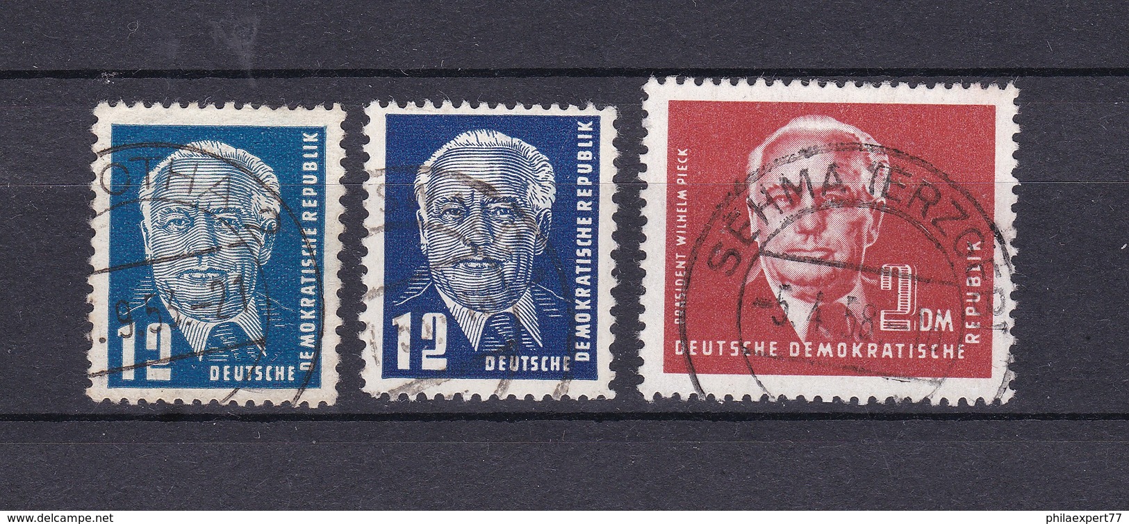 DDR - 1952/53 - Michel Nr. 323 + 326 - 20 Euro - Gebraucht