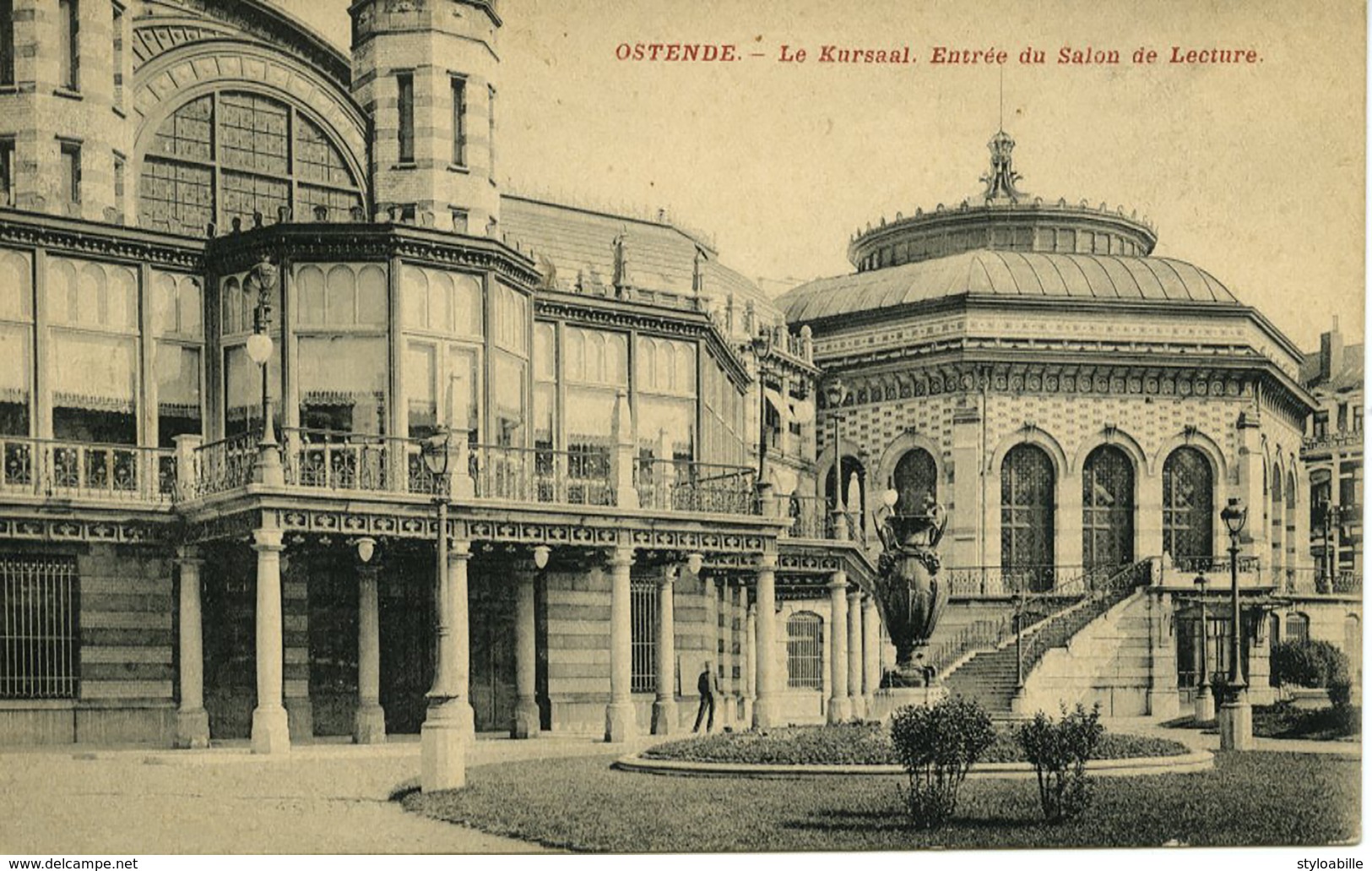 OSTENDE Le Kursaal Entrée Du Salon De Lecture - Oostende