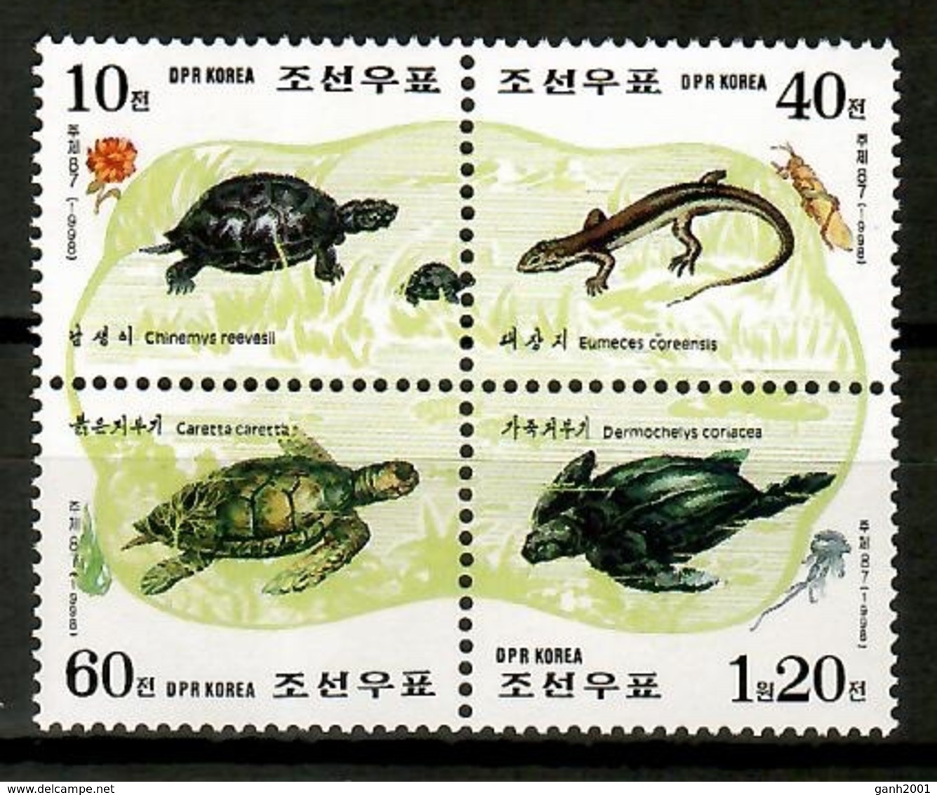 Korea North 1998 Corea / Reptiles Turtles MNH Tortugas Schildkröten / Cu12903  41-41 - Tortugas