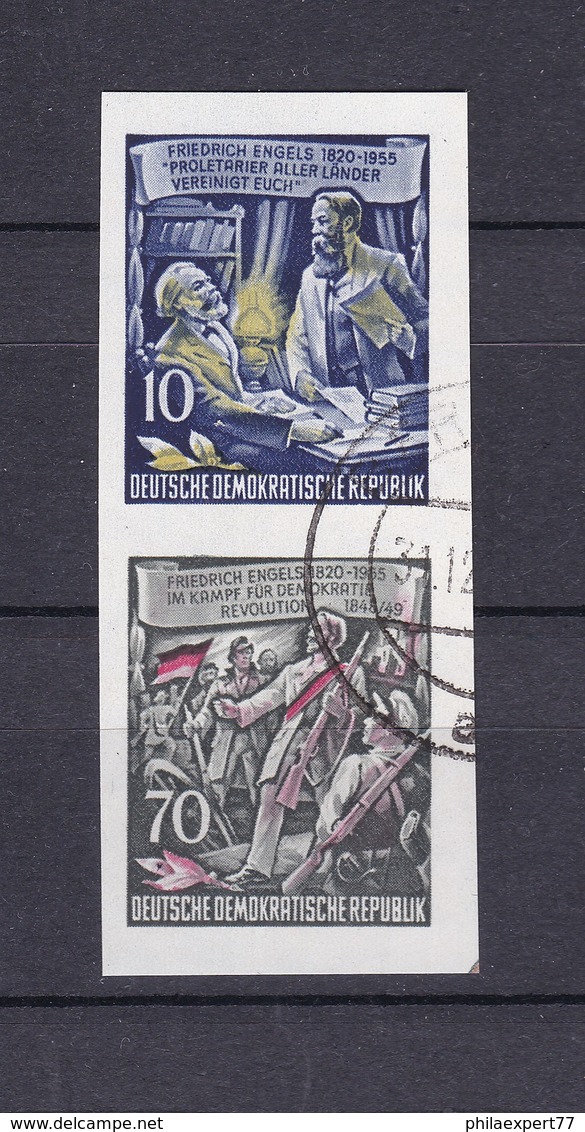 DDR - 1955 - Michel Nr. 486+490 ZD - Gestempelt - 60 Euro - Gebraucht