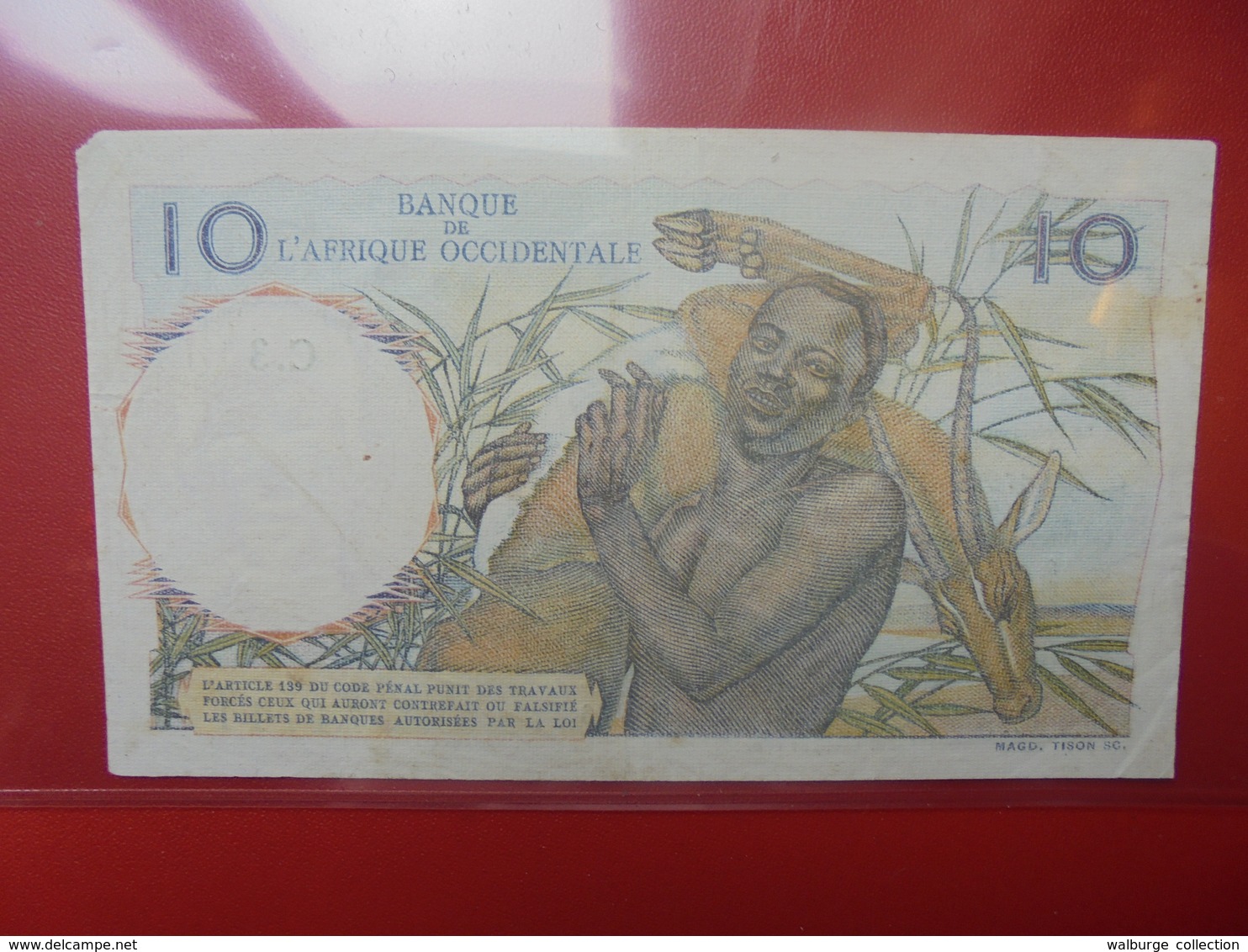 AFRIQUE FRANCAISE 10 FRANCS 1946 CIRCULER (B.2) - République Du Congo (Congo-Brazzaville)