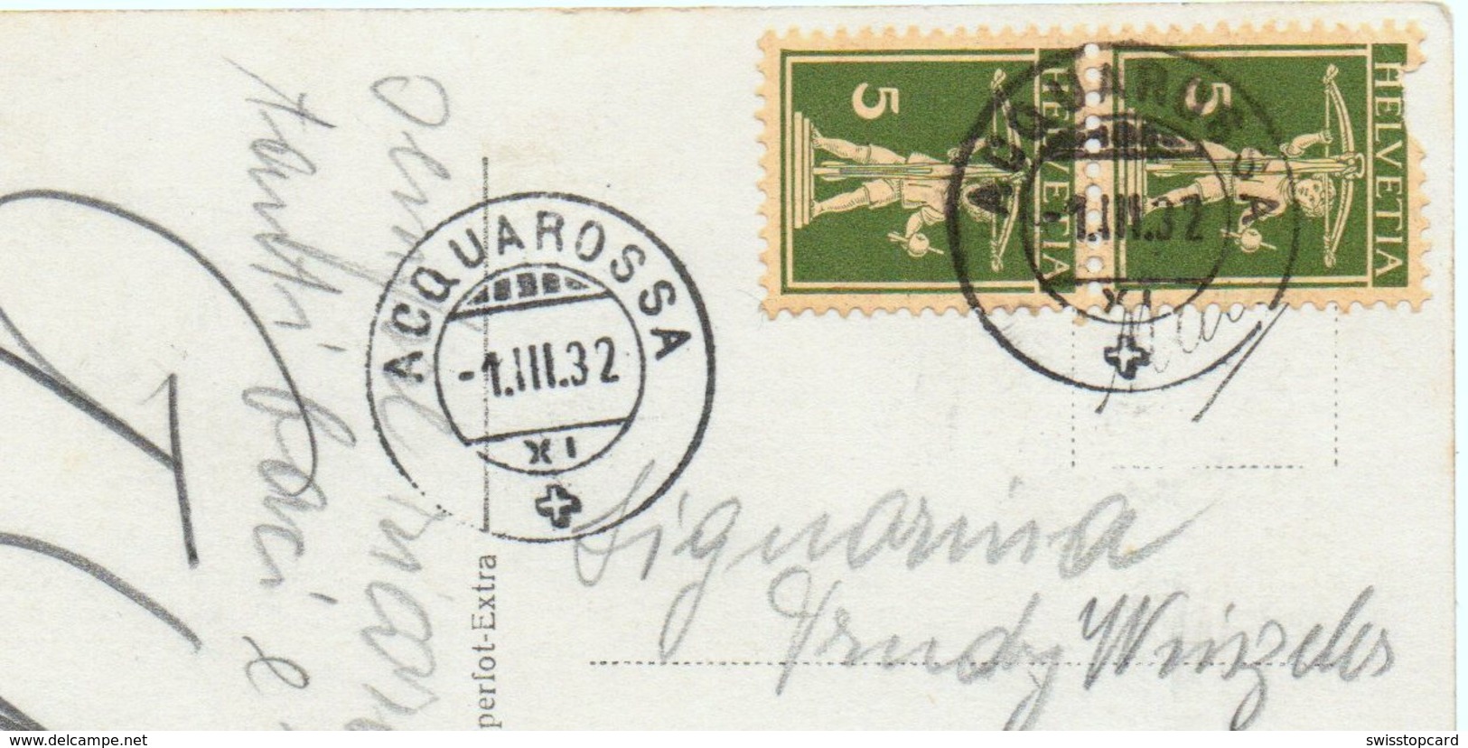 ACQUAROSSA Gel. 1932 N. Männedorf - Acquarossa