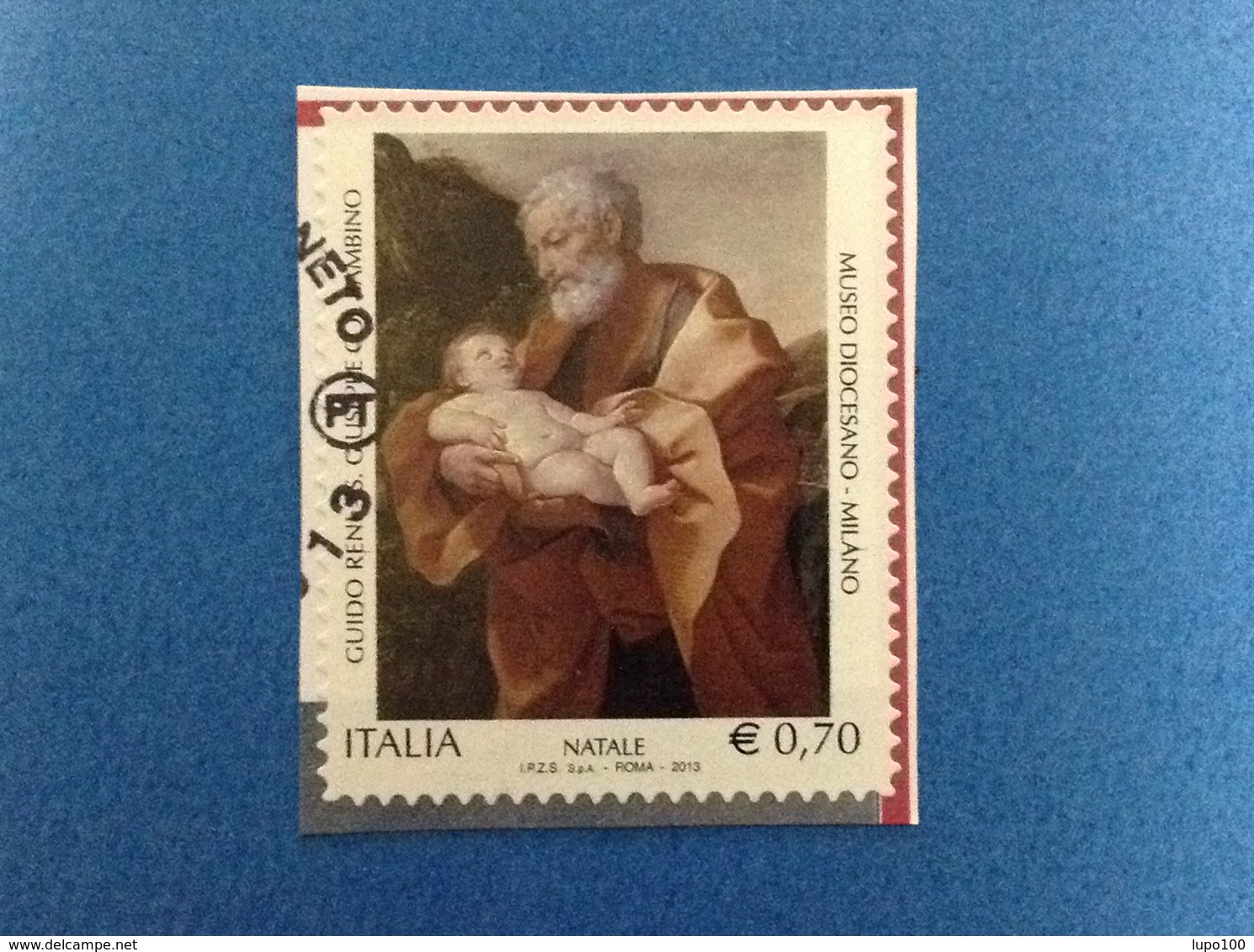 2013 ITALIA FRANCOBOLLO USATO STAMP USED NATALE SAN GIUSEPPE COL BAMBINO - 2011-20: Usati