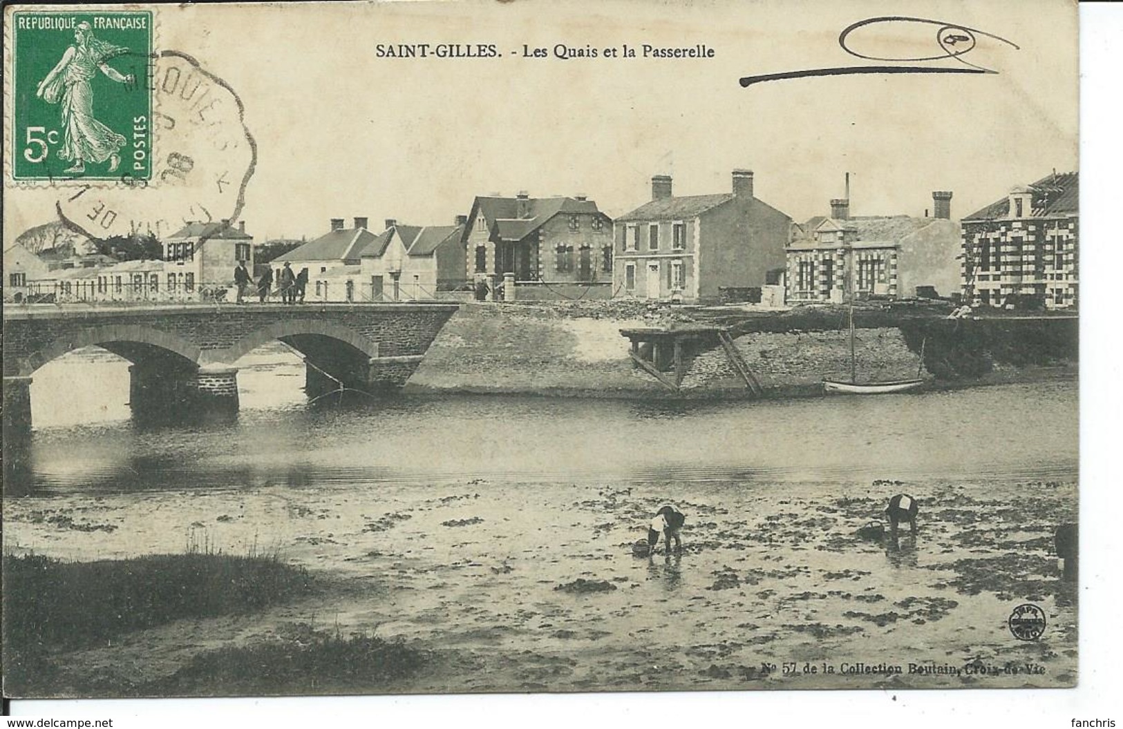 Saint-Gilles-Les Quais Et La Passerelle - Saint Gilles Croix De Vie