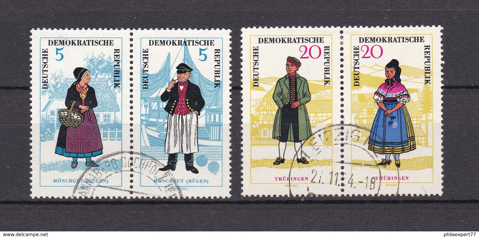 DDR - 1964 - Michel Nr. W Zd 144 + W Zd 149 - 48 Euro - Zusammendrucke