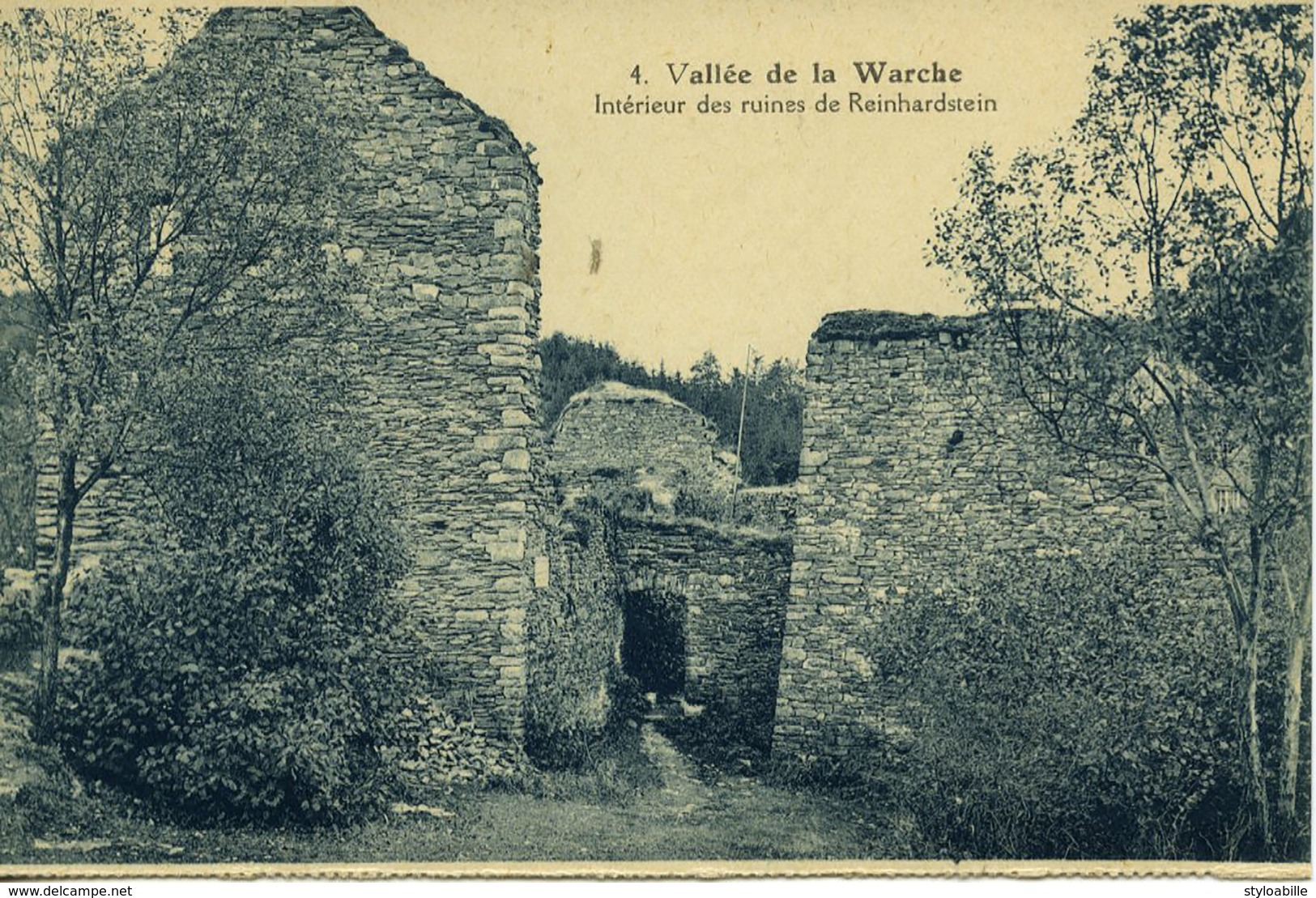 Vallée De La WARCHE Intérieur Des Ruines De REINHARDSTEIN - Malmedy