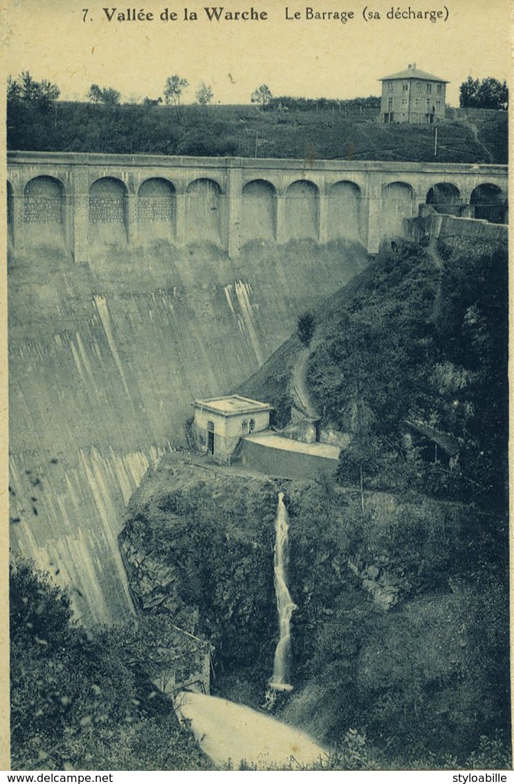 Vallée De La WARCHE Le Barrage Sa Décharge - Malmedy