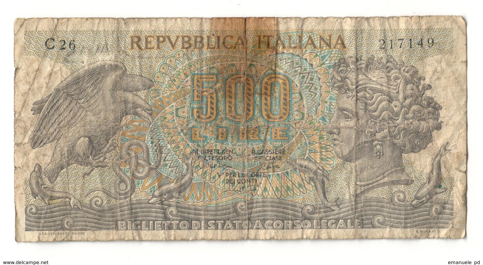 Italy 5000 Lire 20/05/1973 - 5000 Lire