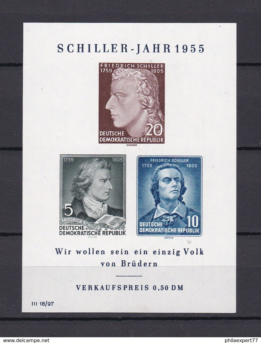 DDR - 1954 - Michel Nr. Block 12 - 24 Euro - Ungebraucht