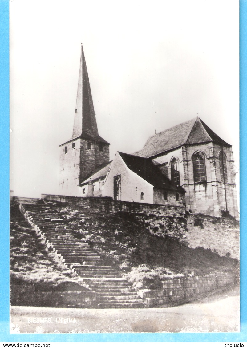 Biesmes-(Mettet)-+/-1960-L'Eglise St.Martin-Edit.Pamaprint Haillot- A.Baudelet, Quincaillerie, Biesmes - Mettet