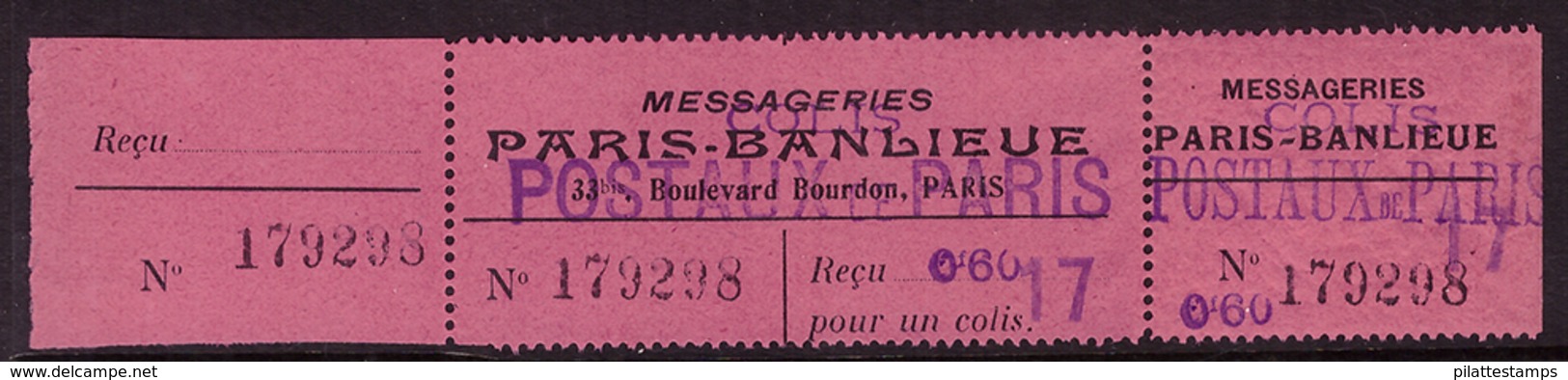 -France Colis Postaux Paris Pour Paris  67** - Other & Unclassified