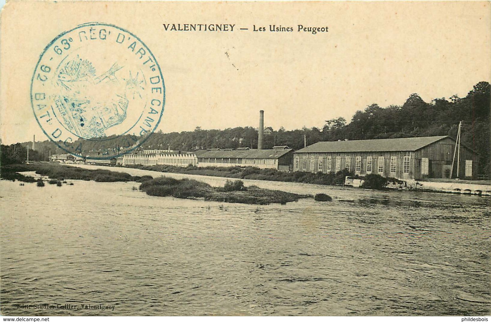 DOUBS  VALENTIGNEY  Les Usines Peugeot  ( Cachet Militaire ) - Valentigney