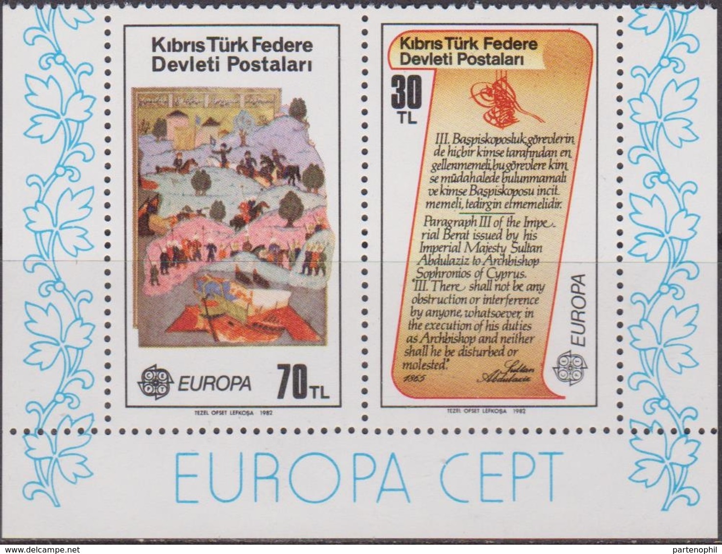 Cipro Turkey 1982 - Europa Set  MNH - 1982