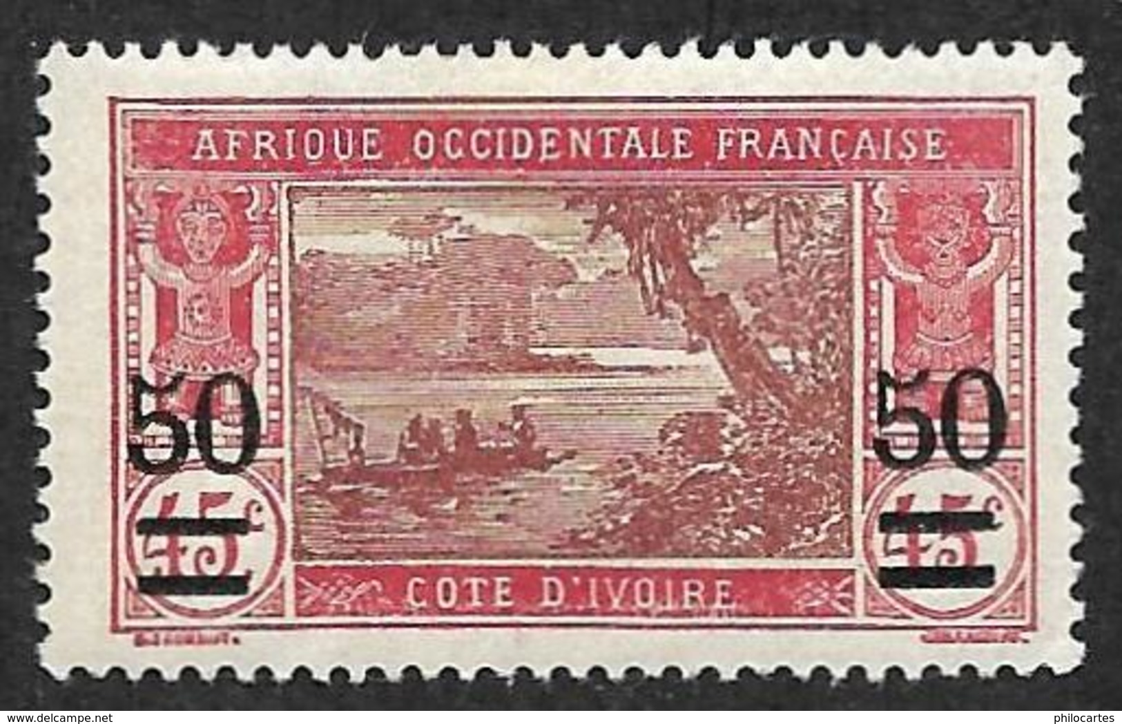 COTE D'IVOIRE   1934-35 -  Y&T  106 -  Surchargé -  NEUF* - Cote 4.20e - Nuevos