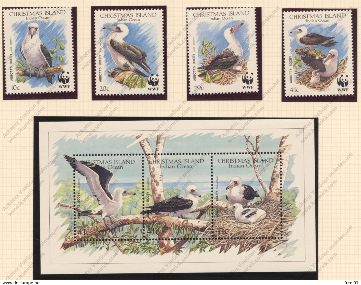 Christmas Island, Yvert 314/317+BF5, Scott 272/273+274, SG 303/306+MS307, MNH - Christmas Island