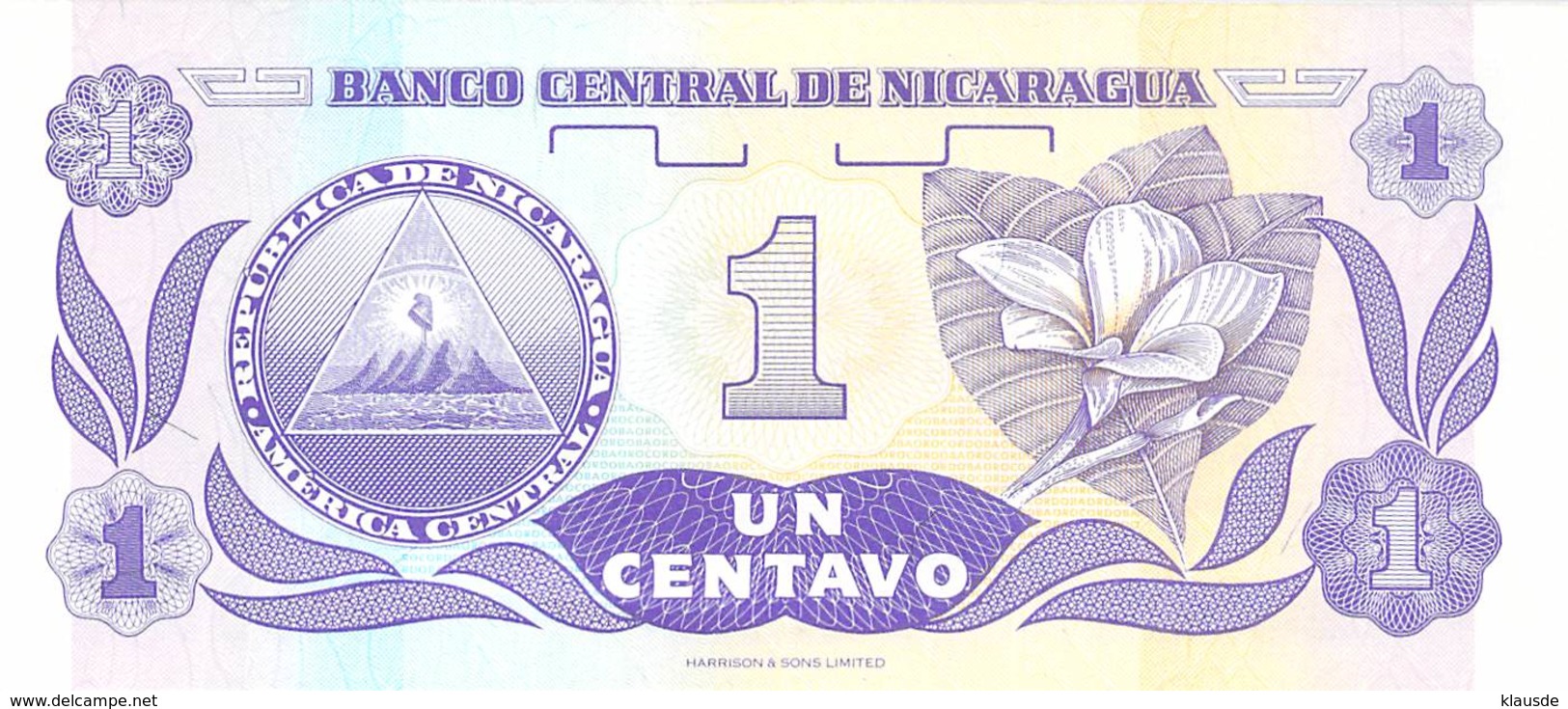 1 Centavos Nicaragua UNC - Nicaragua