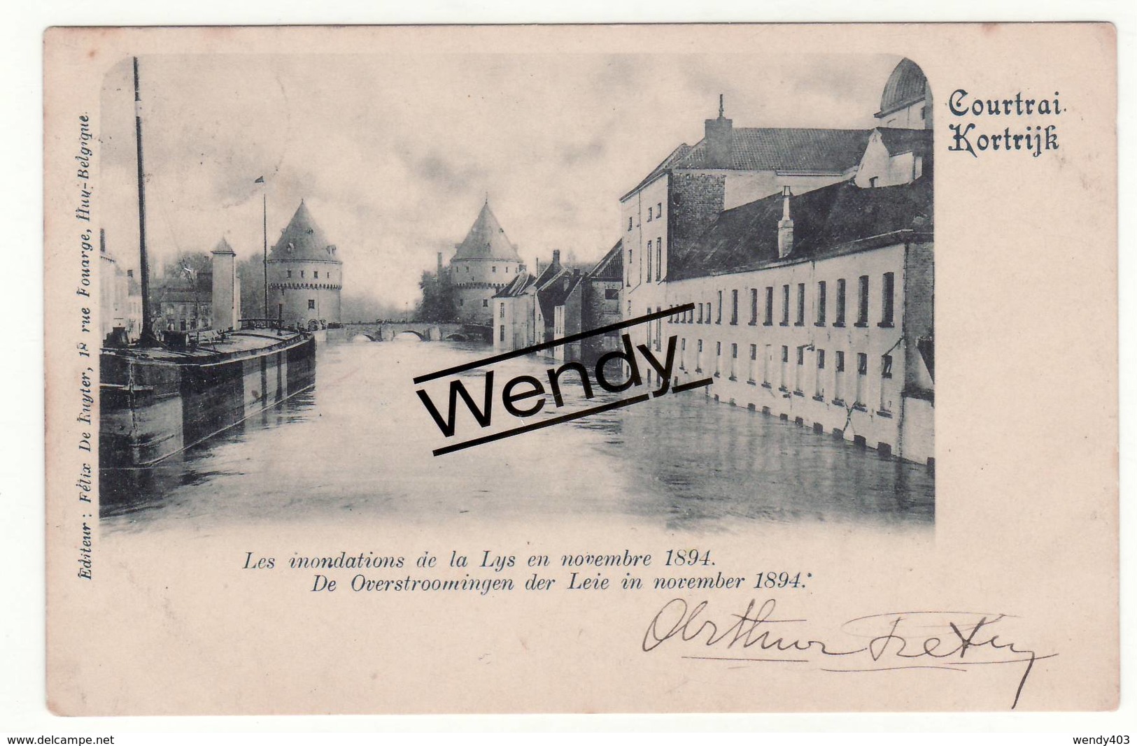Kortrijk (de Overstromingen Der Leie In November 1894) - Kortrijk