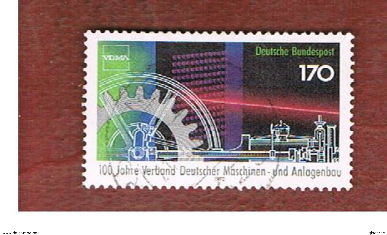 GERMANIA (GERMANY) - SG 2487  - 1992  MACHINE BUILDERS ASSOCIATION   - USED - Usados