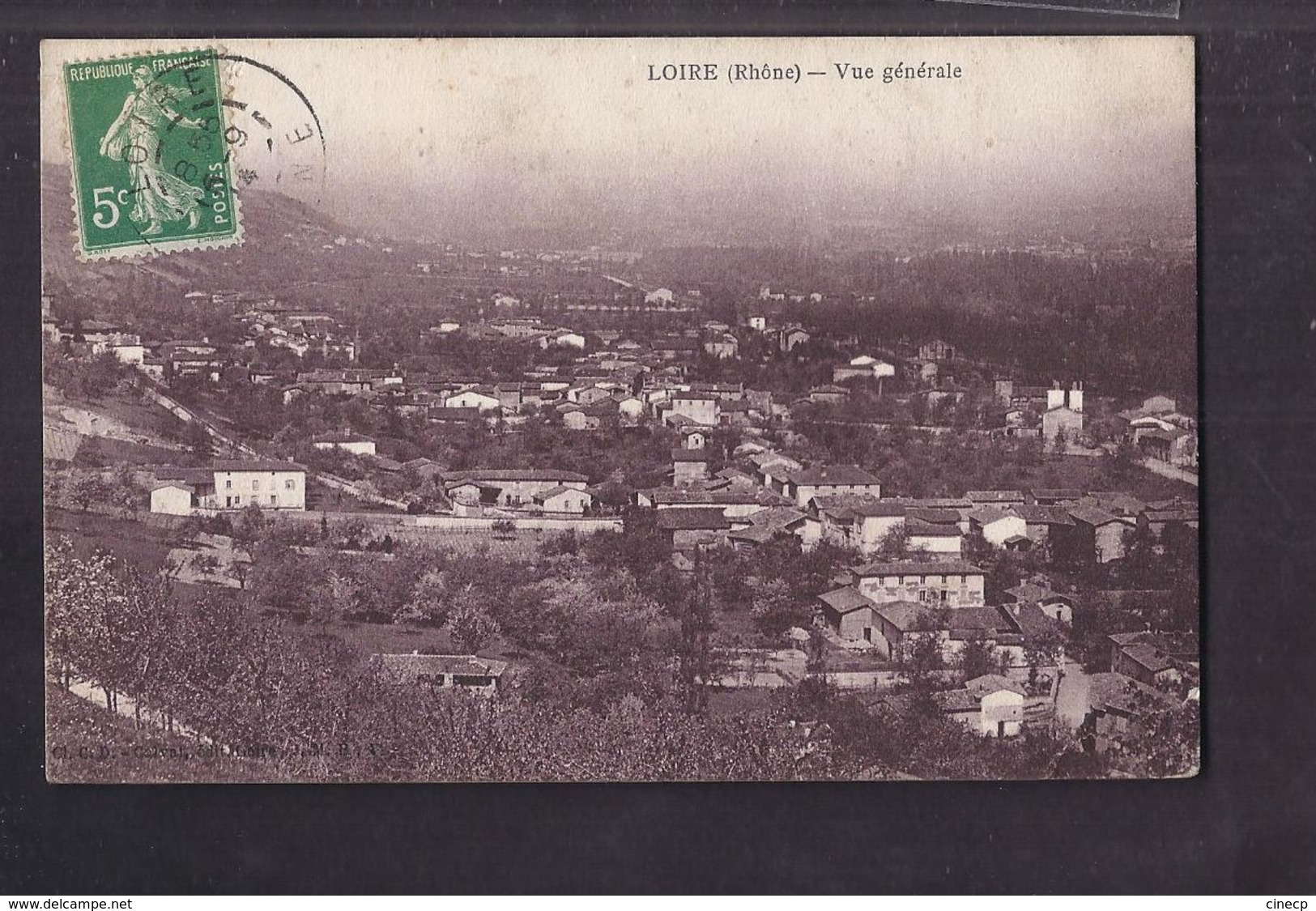 CPA 69 - LOIRE - Vue Générale - TB PLAN D'ensemble Et Du Centre Du Village - Détails Maisons - Loire Sur Rhone