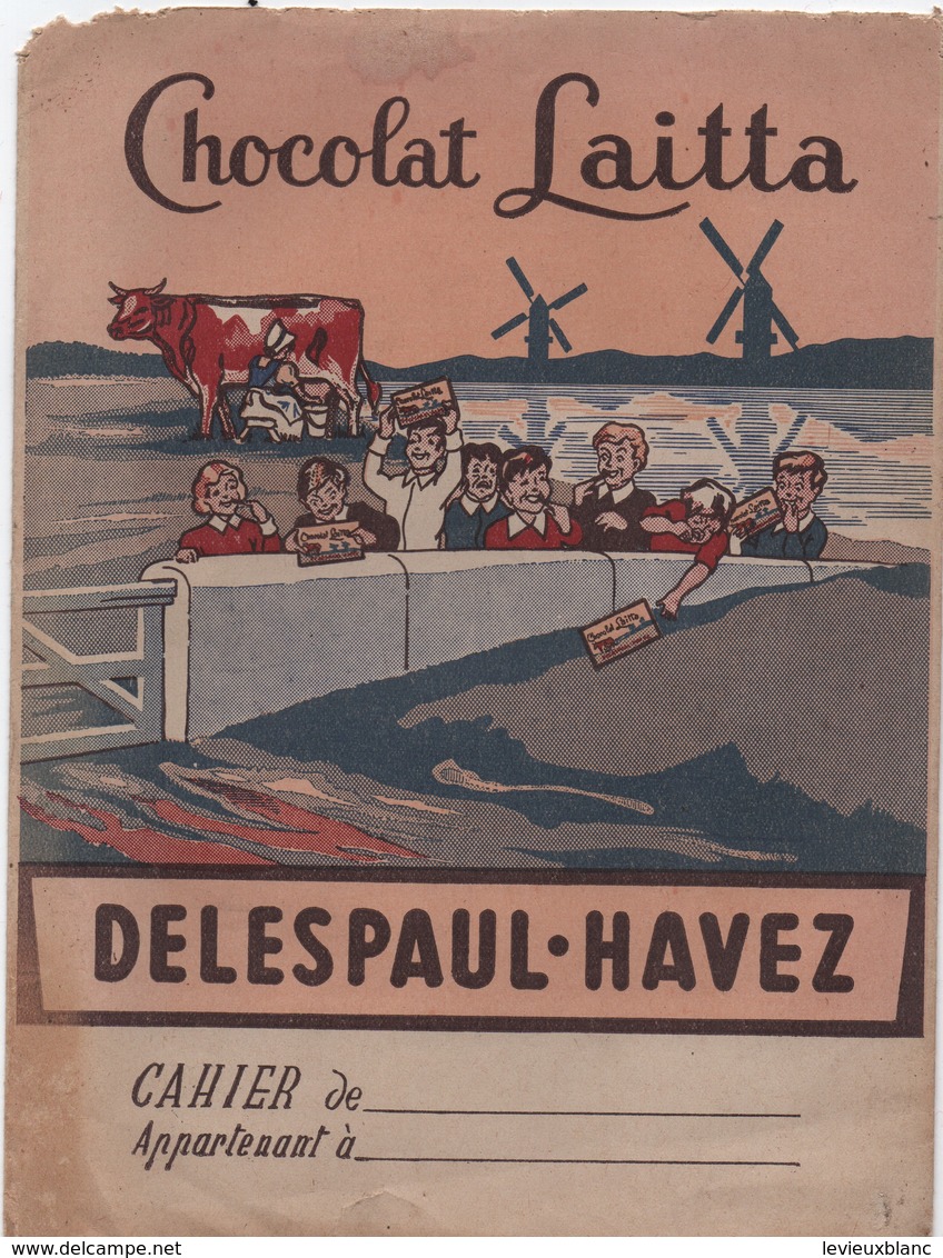 Protége-Cahier/ Chocolat Leitta/ DELESPAUL-HAVEZ/Vers 1930-1950  CAH - Chocolade En Cacao