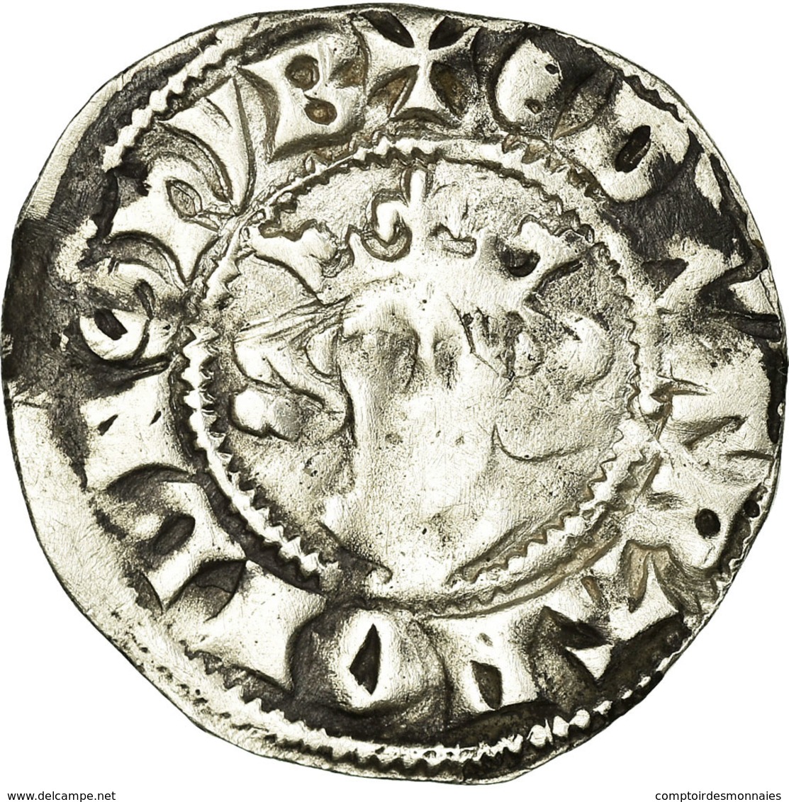 Monnaie, Grande-Bretagne, Edward I, Penny, Canterbury, TB+, Argent, Spink:1419 - 1066-1485 : Bas Moyen-Age