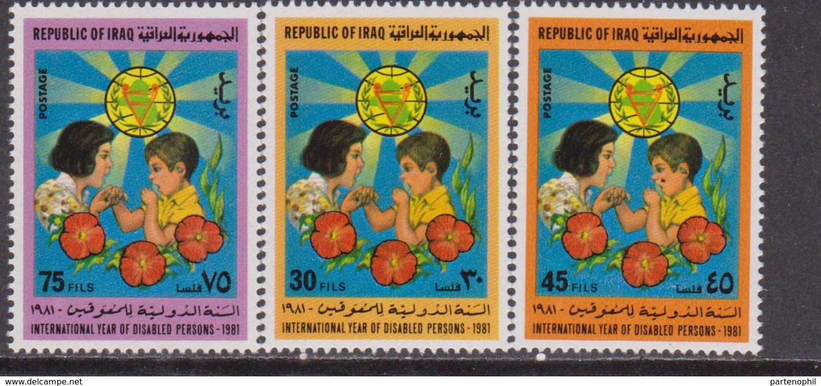 Iraq Irak 1981 International Year Disabled Persons Flowers MNH - Iraq