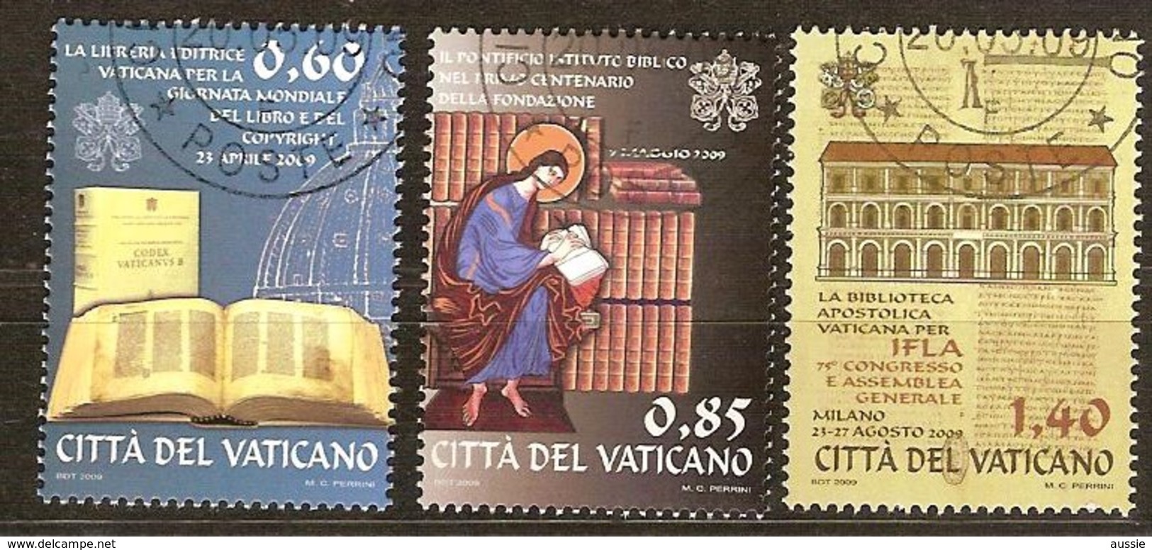 Vatican Vatikaanstad 2009 Yvertn° 1495-1497 (°) Oblitéré Used Cote 8,50 Euro - Oblitérés