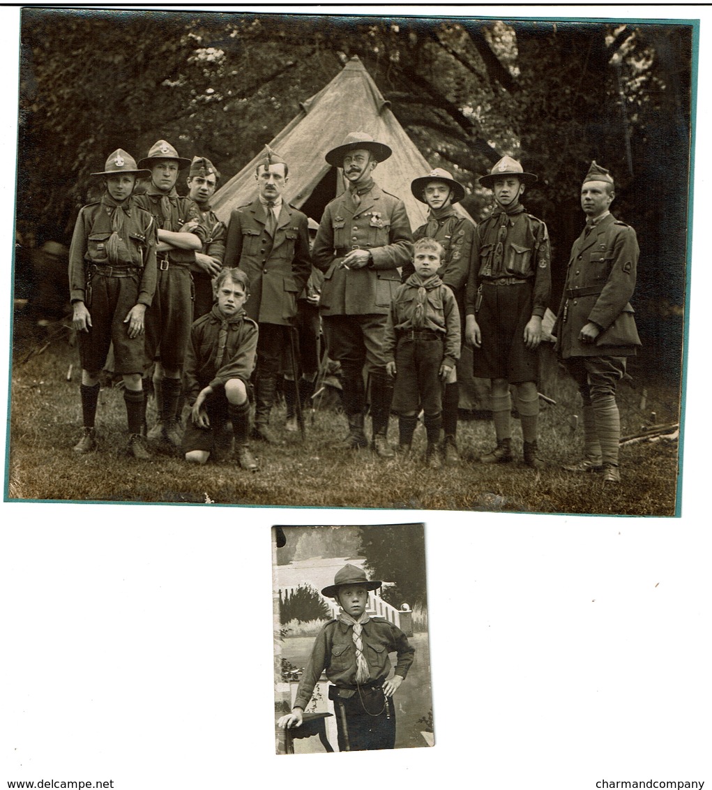 2 Photos - C1916 - Scout - Scoutisme - 2 Scans - Scoutisme