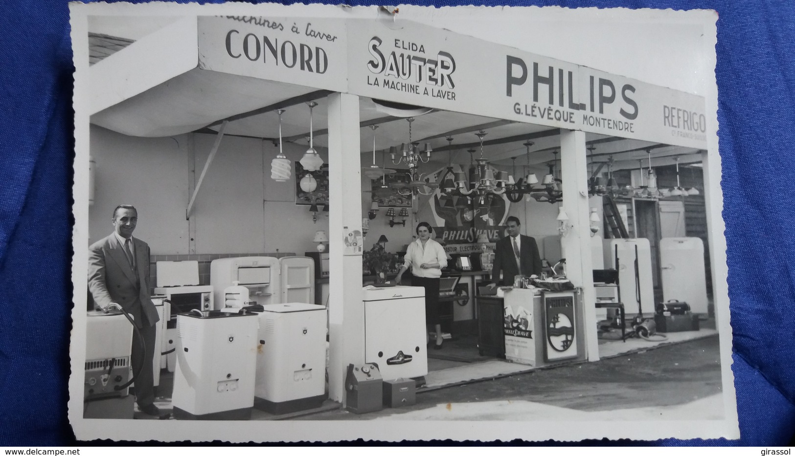 PHOTO DE STAND ELECTROMENAGER PHILIPS SAUTER CONORD  LEVEQUE GUY MONTENDRE 17   FORMAT 17.5  PAR 11.5 CM ANIMATION - Autres & Non Classés