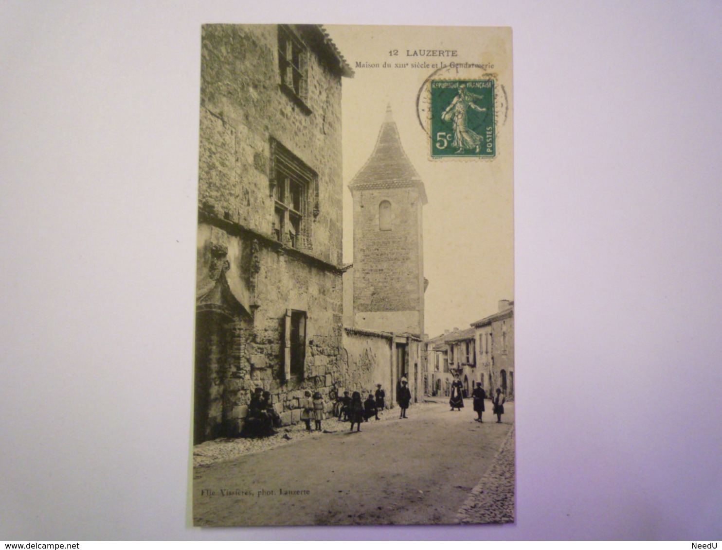 GP 2019 - 1430  LAUZERTE  (Tarn-et-Garonne)  :  Maison Du XIIIè Siècle Et La GENDARMERIE   1911   XXX - Lauzerte