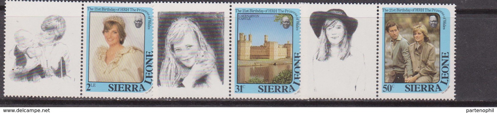 Sierra Leone Diana Set MNH - Donne Celebri