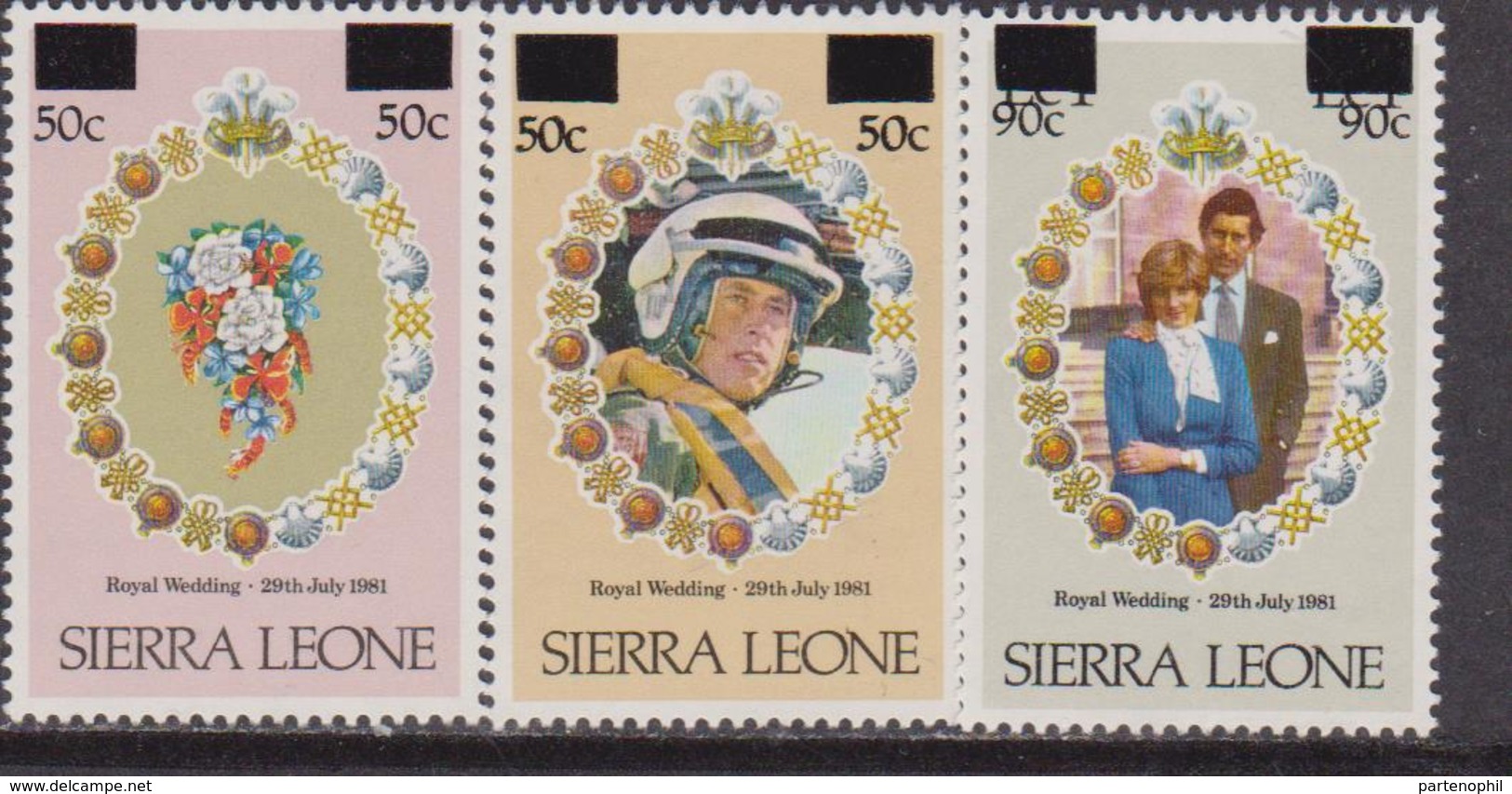 Sierra Leone Royal Wedding Diana Set MNH - Royalties, Royals