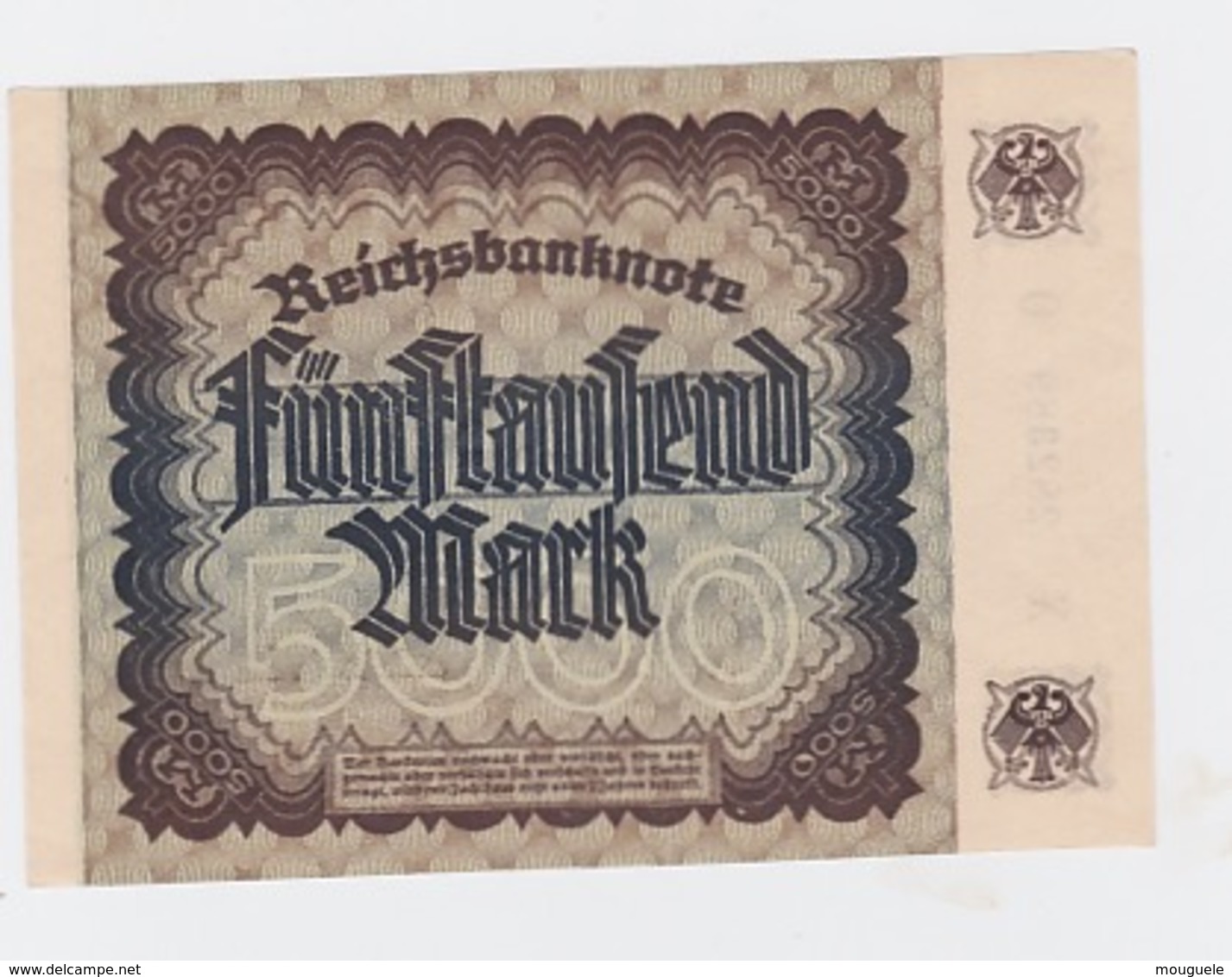 Billet De 5000 Mark Du 2-12-1922 Pick 81  Neuf - Andere & Zonder Classificatie