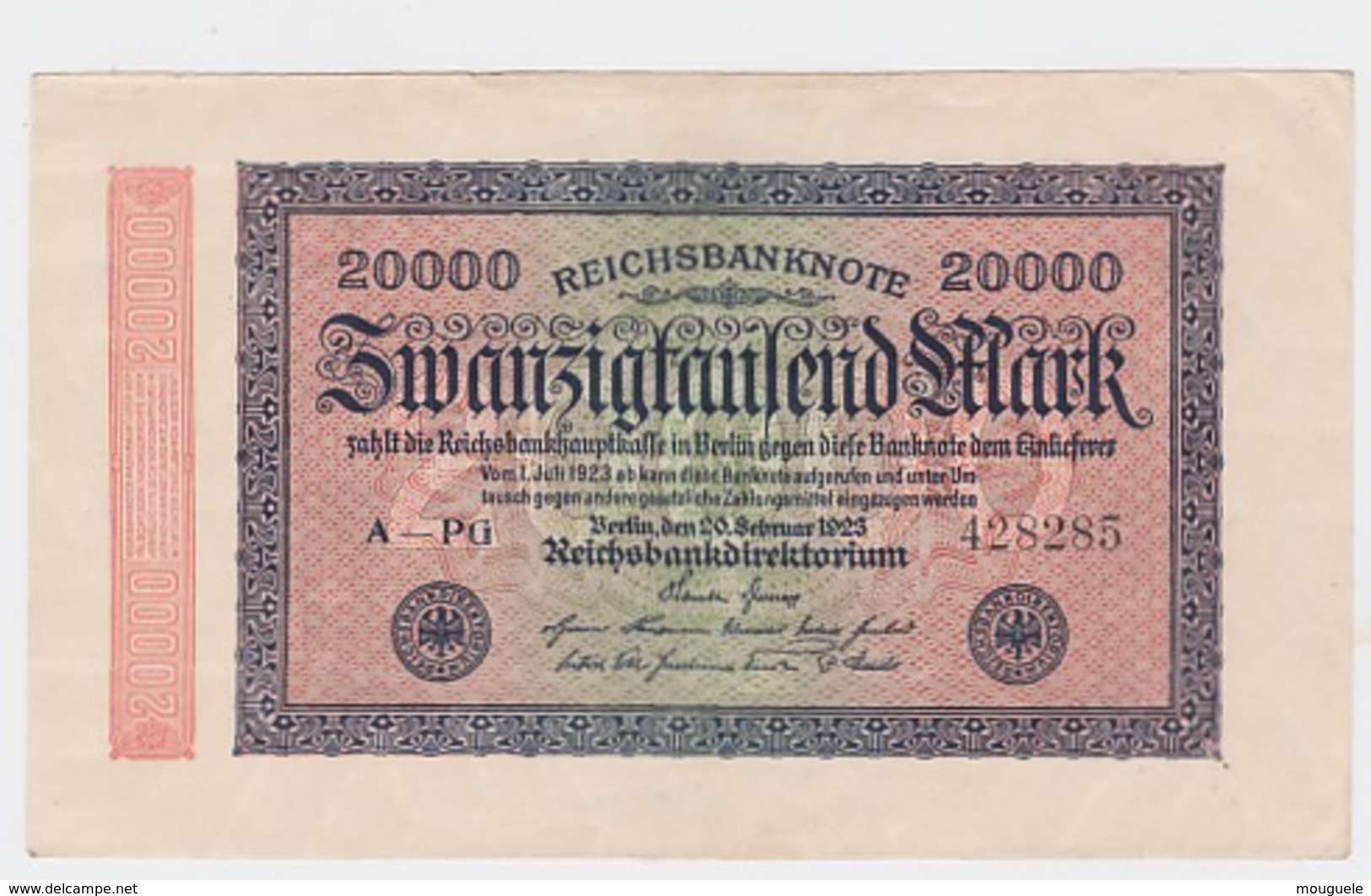 Billet De 20 000 Mark Du 20-2-1923 Pick 85   Neuf - Other & Unclassified