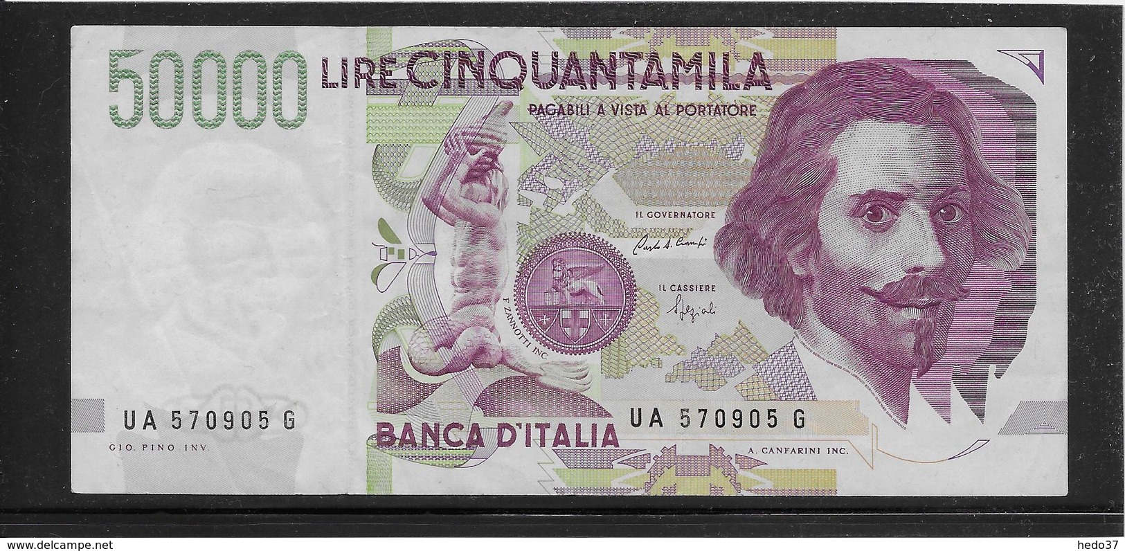Italie - 50000 Lire - Pick N°116a - TTB - 50000 Lire