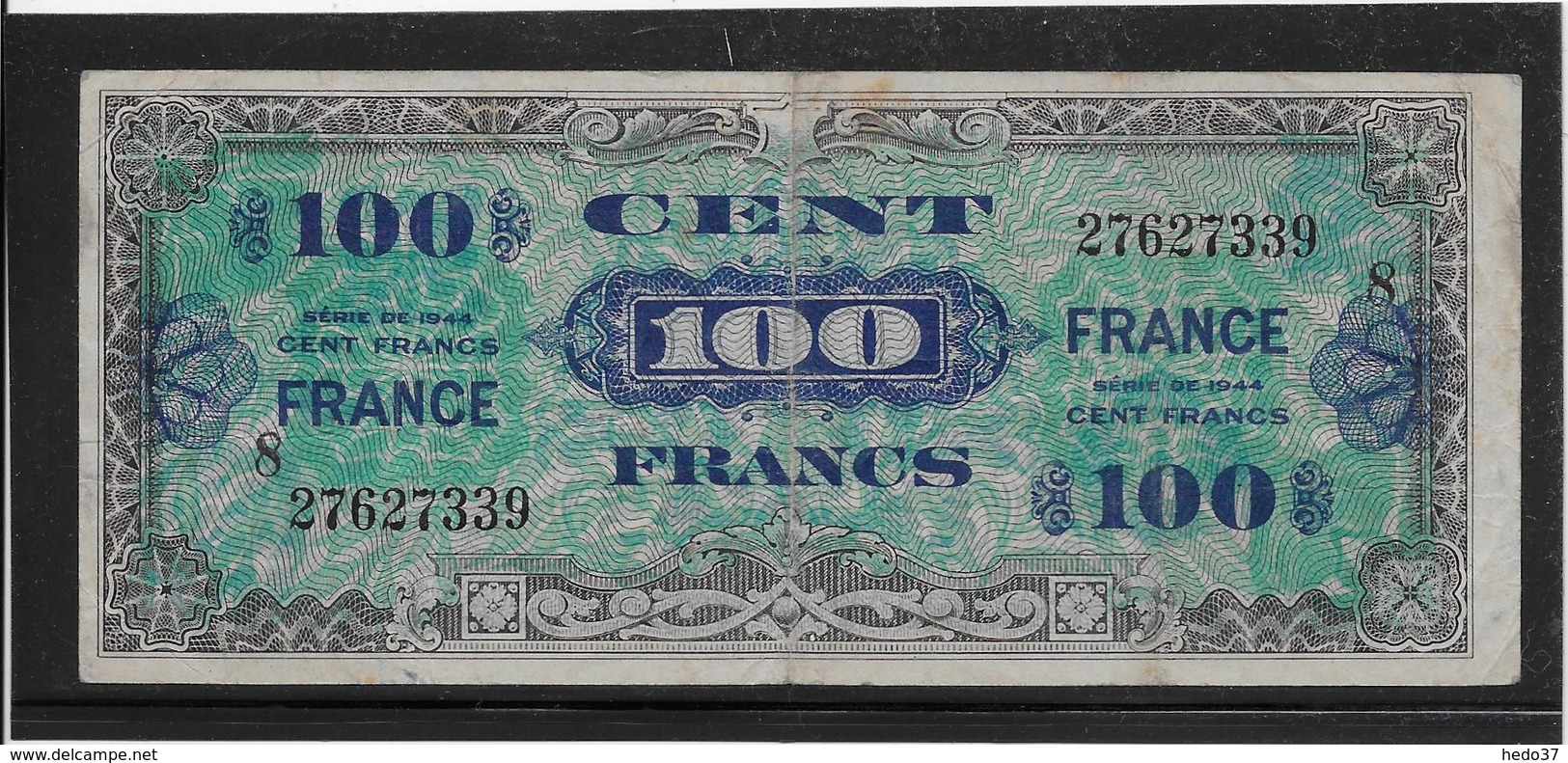 France - 100 Francs FRANCE - Fayette N°25-8 - TTB - 1945 Verso Francés