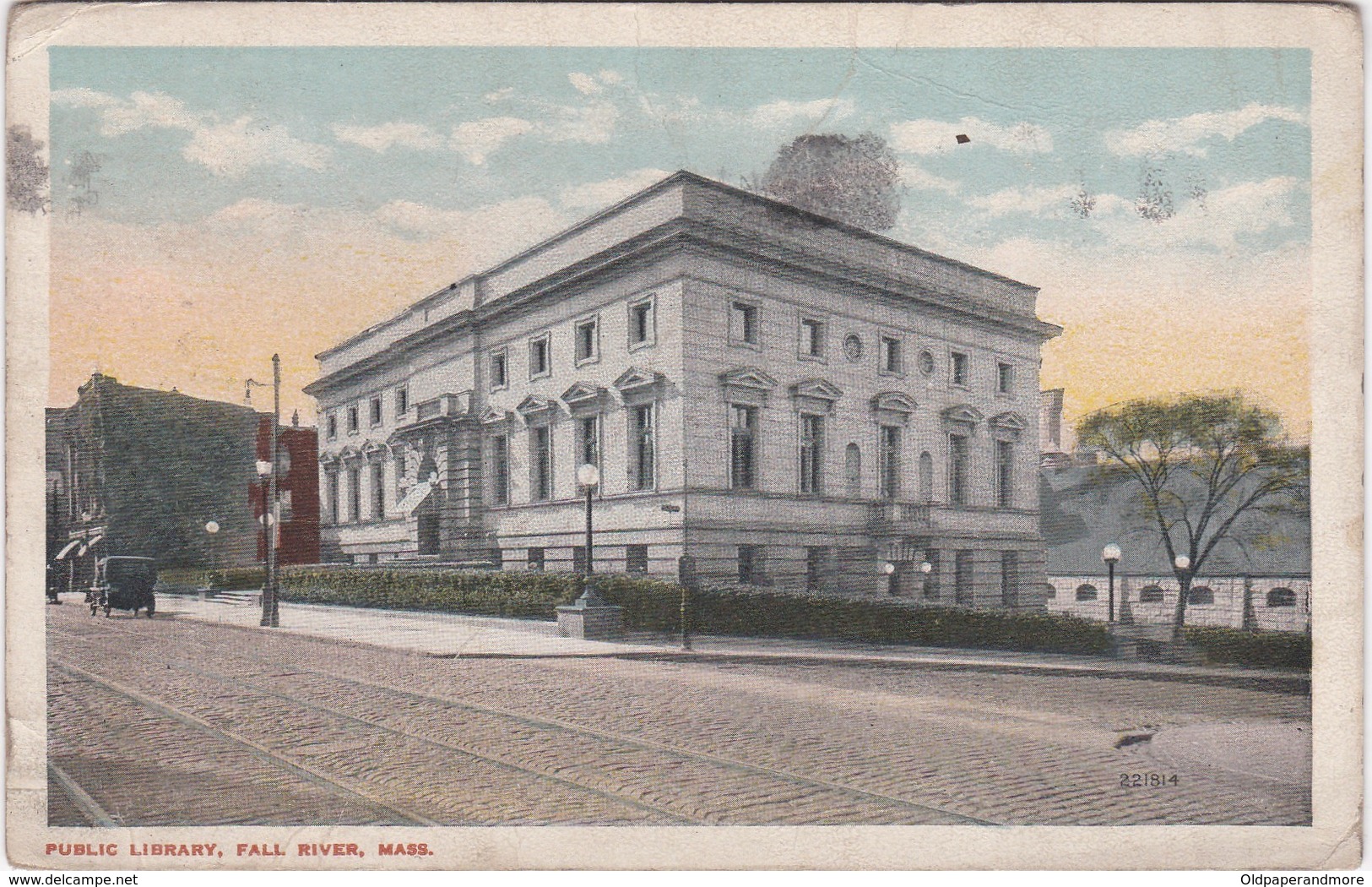 POSTCARD UNITED STATES - PUBLIC LIBRARY , FALL RIVER, MASS - Fall River
