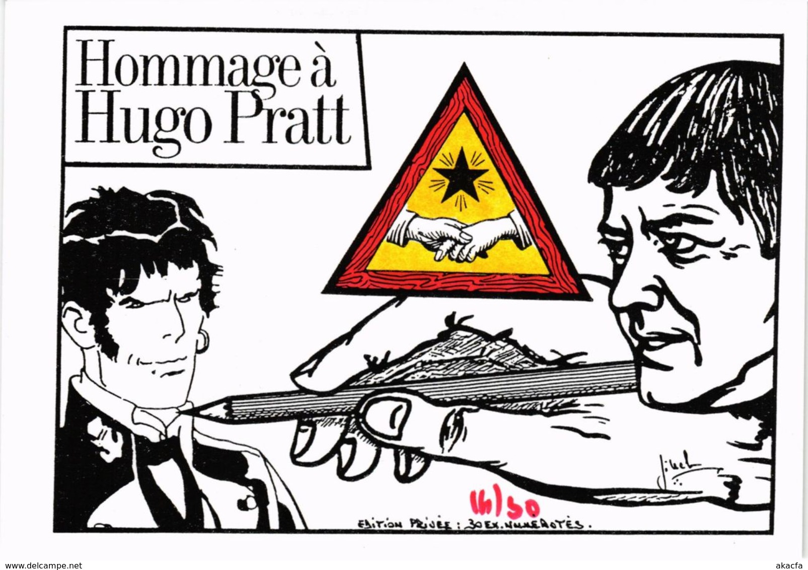 CPM LARDIE Hommage A Hugo Pratt FREEMASONRY (861313) - Lardie