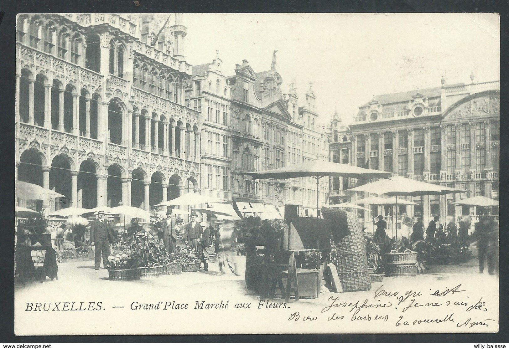 +++ CPA - BRUSSEL - BRUXELLES - Grand'Place - Marché Aux Fleurs - Market   // - Markten